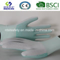 PVC Dots Polyester Guantes de seguridad de trabajo