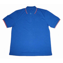 Double ribbon Contrast color POLO shirt Men's t-shirt