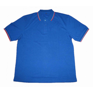 Double ribbon Contrast color POLO shirt Men's t-shirt