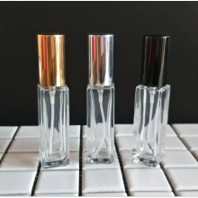 5ml mini square glass perfume bottle with cap