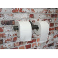 DOUBLE TOILET ROLL Holder Industrial 3/4" Pipe fitting