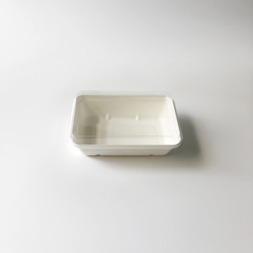 Plateau retangulaire de Bagasse de 500 ml