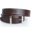 Reversible buckles leather belt golf gift belt