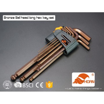 Conjunto de ferramentas de chave de chave de alta qualidade Hex Allen Wrench