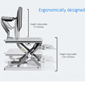 Sit Stand Desk Riser Support de bureau portatif pliable avec plateau de clavier