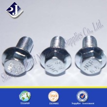 Yellow Zinc Plated Surface Hex Flange Bolt