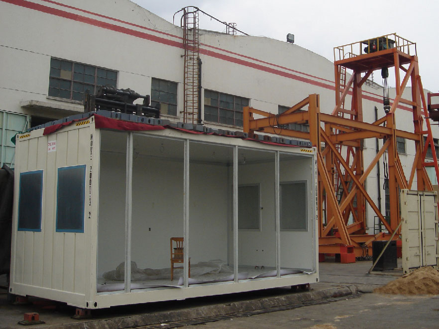 roof loading test for Modular Dining Room Flatpack Type