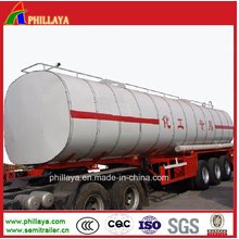 Sales Promotion 3axle Naoh/Caustic Soda Semi Trailer Chemical Tanker