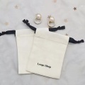 double grosgrain satin ribbon jewelry pouch