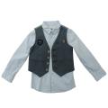 Boy's stretch vest suit