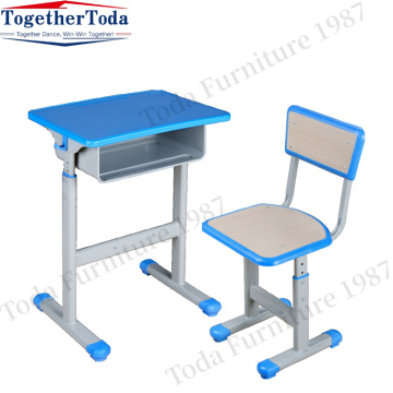 height adjustable metal wood school desk chair set
