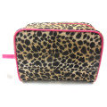 PVC-Make-up-Handtaschen mit pink Leopard drucken