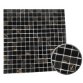 Gold line luxury Agate black glass mosaic tiles