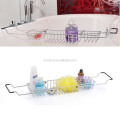 Extensible chrome bathtub caddy rack,shower tray tub caddy