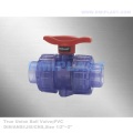 PVC Clear Ball Valve 3/4 &quot;1-1 / 4&quot; 1-1 / 2 &quot;