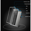 Schwarz 250W Solarzellenzellpaneel hoher Effizienz