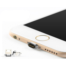 Primavera carregado pino de bronze magnético adaptador magnético para carregador iPhone