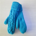 women's hand knitted remix winter gloves