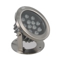 Luz LED para piscina de acero inoxidable resistente al agua 12W LEDER