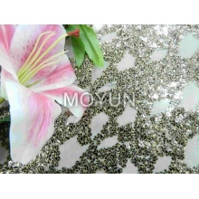 SPIDE MESH AVEC 7MM SEQUIN EMBD + FEUILLE 50/52 "