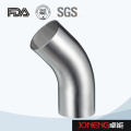 Cotovelo de curvatura higienico 45D com aço inoxidável com grampo (JN-FT5005)