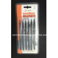 Woodless Graphite Pencils 6 PCS Blister Packing