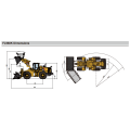 Машина погрузчика колеса FL960K сочлененный маленький колесный погрузчик