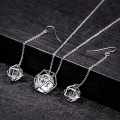 Stainless Steel Jewelry Necklace And Earrings Sets