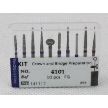 Crown and Bridge Preparation Bur Kit for Anterior