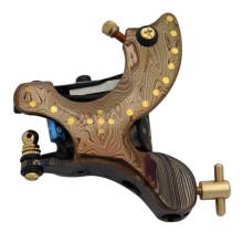 Новый Damascus Tattoo Machine Gun Damascus Steel Bottom