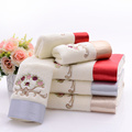 Terry Soft Towels Embroidery & Elegant Silk Patch