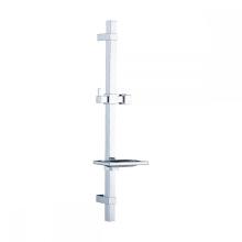 Silver stainless steel shower sliding bar set