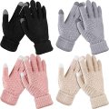 Women's Winter Touch Screen Gloves Warm Cuffed Gloves