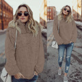 Zipper Sherpa Fleece Sweatshirt Pullover Jacket