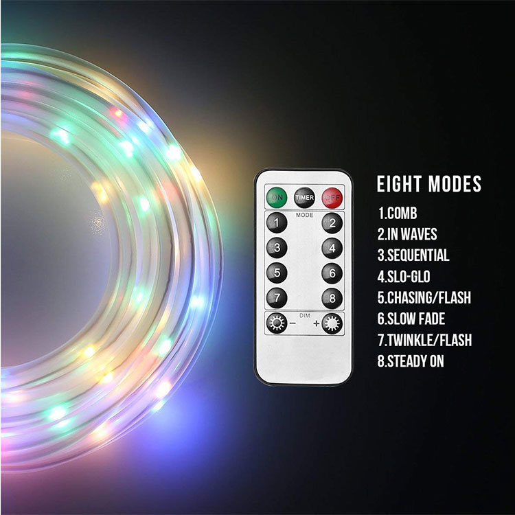 100m multicolor rope light decoration