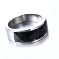 Wholesale Jewelry Black Titanium Ring Engagement Men Ring