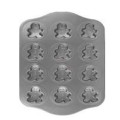 Non Stick 12 Cups Snowman Shaped  Muffin Cake Pan Mold