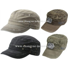 Hot sell fashion jeans washed distressed military cap