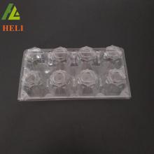 8 Holes clear transparent plastic duck egg cartons packaging for sale