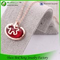 14K Stainless Steel Natural Red Stone Necklace