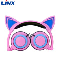 Auriculares Light Up Cat para teléfono móvil