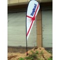 Knitted Fabric Custom Teardrop Flag Banner