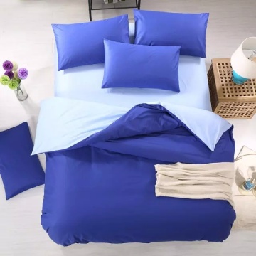 Microfibre Polyester Solid colour Duvet Cover SSet