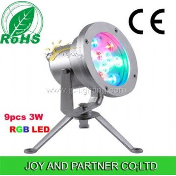 IP68 27W RGB LED Underwater Spot Light