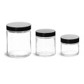 2OZ Clear Glass Straight Sided Jars