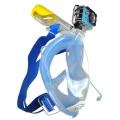 GoPro Compatible Snorkel Mask- Panoramic Full Face Design