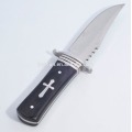 Survival Fixed Knife Hunting Rescue Ebony Handle Knife