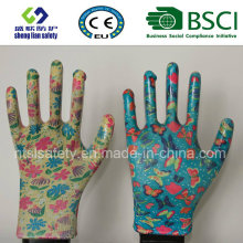 Nitrile Coated Garden Glove Safety Glove