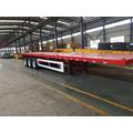3-Axle Flat Bed Semi Trailer for 40"container