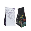 Bolsas de café estampadas com zíper com zíper em tamanho grande com ilustrações personalizadas
